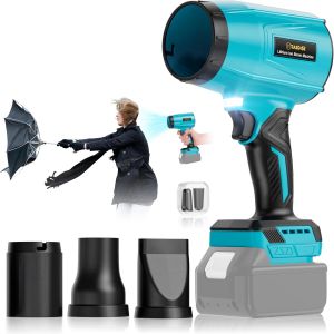 MEVRONISSHOP-Souffleur de Feuilles sans Fil pour Batteries Makita 18V, Moteur Brushless 50000Tr/Min, Pression 850G, Souffleur Turbo pour Nettoyage de Voiture, Enl&egrave;ve Feuilles, Neigee (sans Batterie) - Neuf