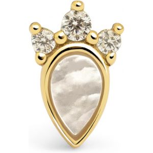 Kal-Boucles D'oreilles Uniques En Zirconias. Argent Sterling 925 Ou Laiton Plaqu&eacute; Or 18 Kt, Orn&eacute;es De Zirconias. Bijoux Pour Femme. - Neuf