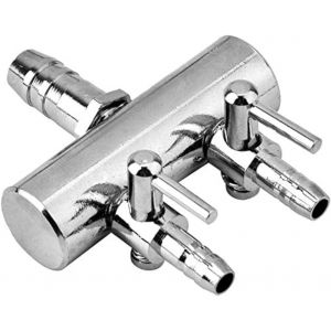 Aquarium Air Flow Splitter Fish Tank Soupape De Contrôle De L'air En Acier Inoxydable Aquarium Oxygen Distributor Fish Tank Pompe À Air Accessoires(2 Voies) - Neuf