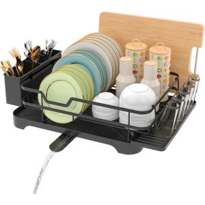 Mevronisshop-Gouttoir &Agrave; Vaisselle, &Eacute;gouttoir Vaisselle Avec Plateau D'&eacute;gouttement Et Buse En Spirale, &Eacute;gouttoir Vaisselle Sur Evier - Neuf