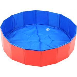 Piscine pour animaux (rouge 120x30cm) - Neuf