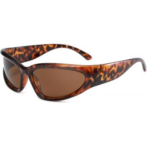 Lunette De Soleil Homme Enveloppantes Femmes-Sport Moda Protection Uv400 V&eacute;lo Vintage R&eacute;tro Lunettes - Neuf