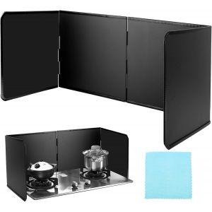 Subzonal-76*29*30cm Protection Anti-&Eacute;claboussures Pliable, 3c&ocirc;t&eacute;s Plaque Anti-Projections Pliable, Plaque Anti Projection De Cuisson R&eacute;sistant &Agrave; La Chaleur, Plaque Anti Projection Cuisine Pour Cuisso - Neuf