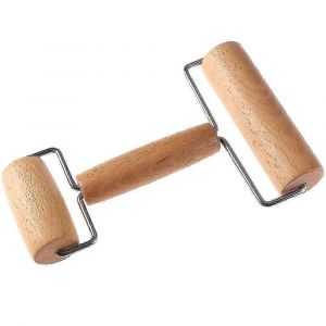 Rouleau à pâtisserie en bois,rouleau de pâte,rouleau à pizza,gâteau aux biscuits,cuisson - Neuf