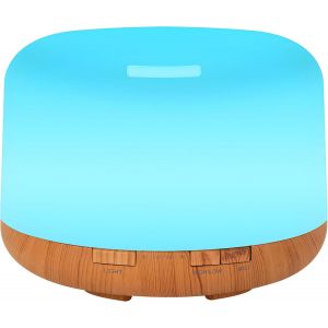 Mini Humidificateur Ultrasonique avec 12 Couleurs claires et r&eacute;servoir d'eau de 300 ML,diffuseur d'ar&ocirc;mes pour la Maison,Le Bureau,la Chambre,diffuseur d'huiles essentielles,humidificateur - Neuf