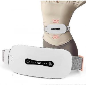 Coussin Chauffant Anti-Douleur, Ceinture Chauffante Menstruelle Et Masseur Contre Les Crampes Menstruelles Avec 3 Niveaux De Chaleur Et 3 Modes De Massage, Blanc - Neuf