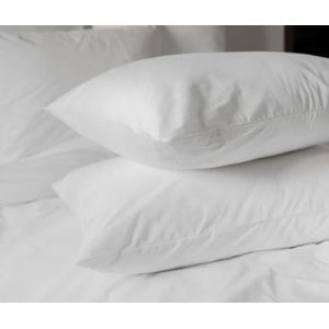 Lot De 2 Oreillers Coton Percale Ferme - 50 X 70 - 1000grs - Toutes Saisons - Mortreux - Neuf