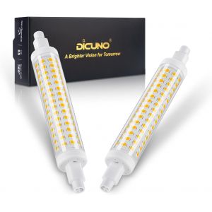 Kalanka-Ampoule Led R7s 118mm, Non-Dimmable, Blanc Chaud 2700k, 8.5w &iquest;&iquest;Quivalent 75w Lampes Halog&iquest;&iquest;Nes, 950lm, Culot R7s Led Lumi&iquest;&iquest;Re Lin&iquest;&iquest;Aire Pour Projecteur Et Applique, 2 Pi&iquest;&iquest;Ces - Neuf