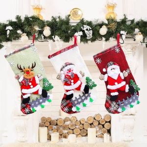 Bas Père Noël,Bottes De Père Noël À Remplir Et À Accrocher - Neuf