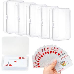 5 Pièces Boîte À Cartes À Jouer Transparent Petite Boite Plastique Plastique Boite Rangement Plastique Pour Cartes À Jouer,Perles,Bijoux,Cartes De Visite,Artisanat - Neuf