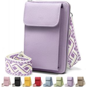 TIANYI-Pochette T&eacute;l&eacute;phone Portable, Sacoche Femme Bandouli&egrave;re avec Bandouli&egrave;re R&eacute;glable, Sac T&eacute;l&eacute;phone Portable Femme Portefeuille en Cuir PU pour T&eacute;l&eacute;phone 7 - Neuf