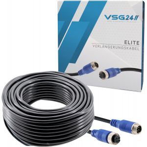 C&acirc;ble de rallonge pour syst&egrave;mes de recul,camion,van,camping-car,c&acirc;ble &agrave; 4 broches,&eacute;tanche &agrave; l'eau selon IP67,12 & 24 volts-7 m - Neuf