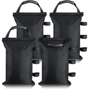 Ulteronixshop-Lot de 4 sacs de sable pour tonnelle, sacs de sable de tente, sacs de sable de qualit&eacute; industrielle 600D tr&egrave;s r&eacute;sistants pour tonnelle, parasol, tentes, auvent, parapluie - Neuf