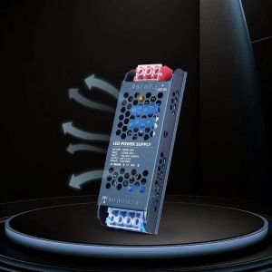 Transformateur 220V 24V,Transfo 100W 4,2A Adaptateur Alimentation,Conducteur à Tension Constante Basse Tension,AC à DC LED Driver Ultra Mince pour Bande Lumineuse - Neuf