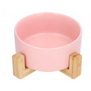 Hjlian Bol A Dessert Pour Salade De Fruits, Bol En Ceramique Avec Cadre, Grand Et Rond, Facile A Nettoyer Et Sans Danger Pour La Famille, Rose - Neuf