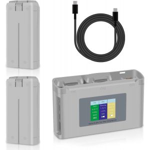 Coolshow Mini 4k Batterie Mini 2 Series Batterie Intelligent Flight 2 Packs 2400mah Et Led Chargeur Batterie Mini 2 Hub De Charge Bidirectionnel Compatible Avec Dji Mini 4k,Mini 2,Mini 2 Se,Mini Se - Neuf