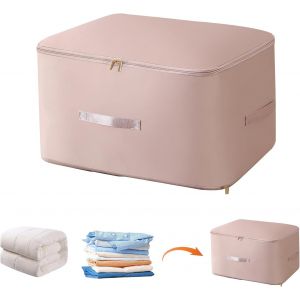 Sacs De Rangement Pour V&ecirc;tements, Organisateur D'Auto-Compression Peu Encombrant, Sacs De Rangement Pour Couettes, Sacs De Compression De Voyage, Pour Couettes, Couvertures (54 X 42 X 60 Cm, Rose) - Neuf