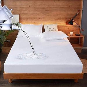 Lbgwp60-Housse De Matelas Imperméable Protège Matelas 140 X 200 Respirant Avec 4 Coins Elastiques Alèse Imperméable Pour Matelas Housse De Matelas 30 Cm De Profondeur - Neuf