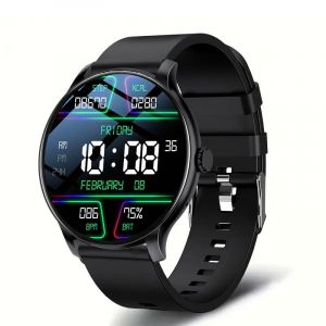Keshuyou Nouvelle Montre Intelligente Femmes Hommes Plein &Eacute;cran Tactile Bluetooth Parler Sport Fitness Tracker Moniteur De Fr&eacute;quence Cardiaque Montre Intelligente.Black. - Neuf