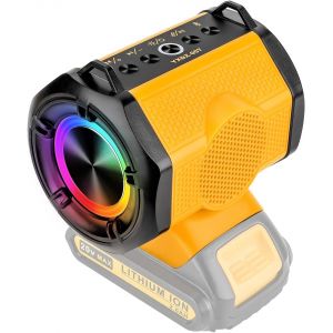 ChenQuanSarl-Haut-Parleur Portable Sans Fil Pour Batterie Dewalt 18V 54V, Petit Haut-Parleur Sans Fil Pour Les Chantiers, La Maison Et Les Fêtes (Batterie Non Incluse) - Neuf