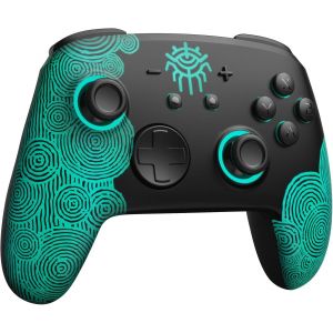 Manette Switch Sans Fil Compatible Avec Switch/Oled/Lite, Firefly Bluetooth Manette Switch Pro Avec 7 Led Colors/Nfc/Paddle/Turbo - Noir - Neuf