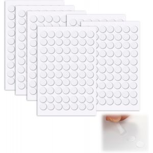 420Pcs Ruban Double Face, Pastille Double Face, Pate a Fixe sans Trace Mural, Double Face Transparents Amovibles pour D&iquest;&iquest;coration de Festival, D&iquest;&iquest;corations de F&iquest;&ordm;te (10 mm) - Neuf