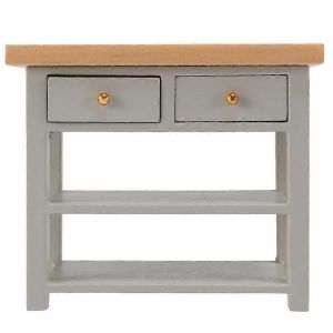 1/12 DollHouse Furniture Miniature Console En Bois Armoire Gris - Neuf