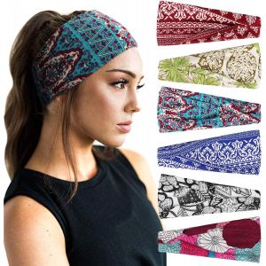 6 Pi&egrave;ces Bandeau Cheveux Pour Femme Yoga Courir Bandeaux Sport Entra&icirc;nement Bandeaux Mignon Accessoire - Neuf