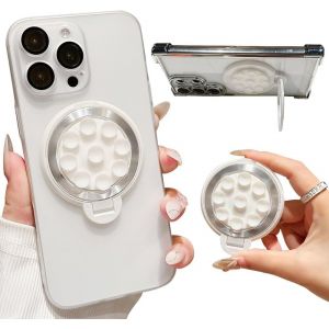 Anneau Telephone Portable Pour Magsafe R&eacute;glable &Agrave; 360&deg; Ventouse En Silicone Support T&eacute;l&eacute;phone Pour Vid&eacute;os Et Selfies Noir - Neuf