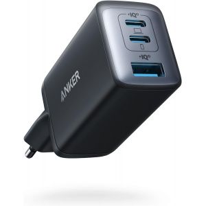 Chargeur Usb C (Nano Ii 65 W), Station 3 Ports, Pps, Rapide, Bloc D'Alimentation Usb C Compact Pour Iphone 16/Iphone 16 Pro Max,Macbook,Ipad,Steam Deck,Galaxy S20,Dell Xps 13,Note 20/10+,Pixel - Neuf