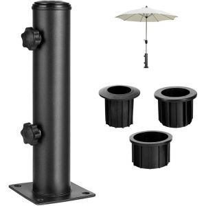 Ulteronixshop-Support De Parasol D'ext&eacute;rieur En Fer : Ensemble De Base De Support De Parasol Pour Patio - Neuf