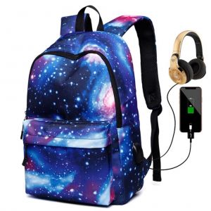 Sac A Dos Ciel Etoile, Sac A Dos De Voyage Etanche Avec Port De Chargement Usb, Sac A Dos De Sport Decontracte, Cadeau De Noel Ou D'anniversaire - Neuf