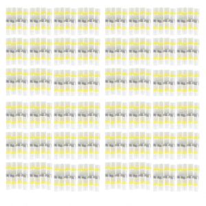 200PCS étanche thermorétractable Connecteurs bout à bout Épissure bout à bout Soudure Joint Cosses de fil électrique - Neuf
