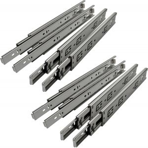 4 paires (8 PIÈCES) SO-TECH® Glissières à Extension Complète Coulisses de Tiroir 250 mm (insérées) à Billes Capacité de - Neuf