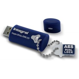 Cl&eacute; Usb 8Go Crypto-197 256-Bit 3.0 Usb M&eacute;moire Flash Drive Crypt&eacute;e &Agrave; Double Mot De Passe U2014 Certifi&eacute;e Fips 197, Design &Eacute;tanche Xts-Aes - Neuf
