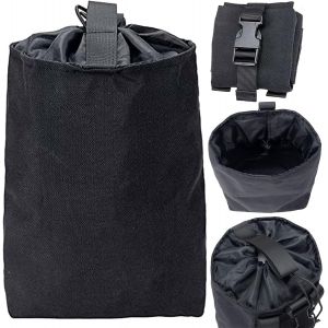 Eryi-Pochette Tactique Molle Dump, Sac Tactique Ceinture Pochette Militaire Réglable, Sac Tactique Molle Pliable Étanche, Pochette À Benne Molle, Pour L'extérieur, Randonnée, Camping, Chasse (Noir) - Neuf