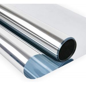 (40 × 200 cm) Film anti-regard pour fenêtre, miroir unidirectionnel, résistant à la chaleur, anti-UV, protection de la vie privée pour la maison, le bureau, le magasin - Neuf