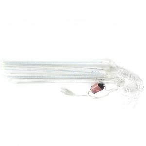 Hjlian Guirlande Lumineuse Etanche 288 Led, 8 Tubes, Eclairage Decoratif D'exterieur Pour Cour, Fete De Mariage, Ue 220 V - Neuf