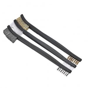 Brosse métallique 3 pcs mini brosse métallique ensemble acier laiton nylon nettoyage détail de polissage métal rouille brosse de perceuse brosse - Neuf