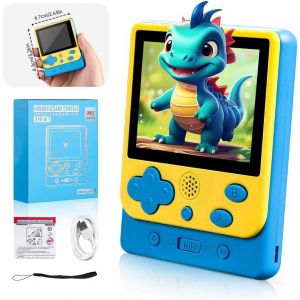 Mdy-Console De Jeu Portable, Console De Jeux Portable Rétro 319+ Jeux Fc Classiques, Mini Console De Jeu Portable À Écran De 2,5 Pouces, Cadeau De Noël Ou D'anniversaire Pour Enfants/Amoureux (Bleu) - Neuf