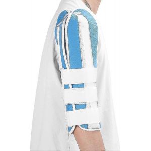 Attelle De Bras Supérieure Réglable Pour La Récupération Des Fractures,Attelle De Soutien D'humérus Avec Taille M,1 Fixateur De Bras Bleu - Neuf