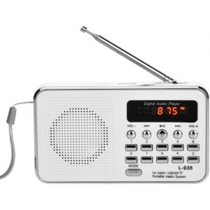 Radio Fm L-938 Lecteur Mp3 Haut-Parleur St&eacute;r&eacute;o Audio Lecteur Mp3 Qualit&eacute; Sonore Hi-Fi Avec &Eacute;cran D'Affichage De 1,5 Pouces - Neuf