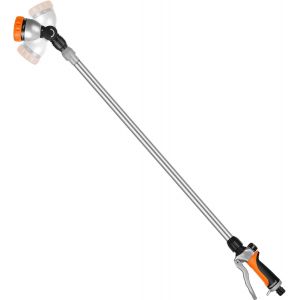 NouvelHorizonstore-RESTMO Canne d'Arrosage T&eacute;lescopique 92-152 cm, Longe Pomme M&eacute;tallique avec T&ecirc;te Pivotante 180&deg;, 7 Motifs de Pulv&eacute;risation, Baguette Magique pour Jardini&egrave;res Suspendues et Arbustes - Neuf