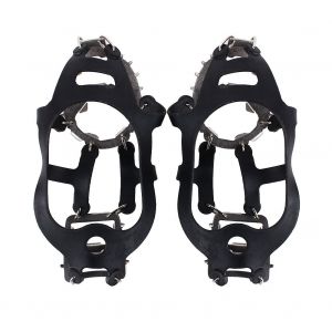 Crampons De Randonnee Et D'alpinisme 18 Dents Antiderapants Pour Chaussures A Neige Et Glace, Pointes Antiderapantes, Taille M - Neuf