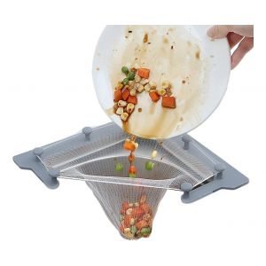 Passoire Triangulaire Pour &Eacute;vier De Cuisine Avec 50 Sacs Filtrants Et Support - Neuf