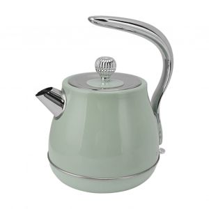 HJLIAN Bouilloire electrique 1500 W, 1,7 L, eau chaude, the, arret automatique, protection contre l'ebullition a sec, verte, prise UE 220 V - Neuf