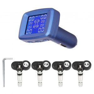 Systeme de surveillance de la pression des pneus sans fil TPMS avec ecran LCD de 2 pouces, universel (interne) pour voiture et camion - Neuf
