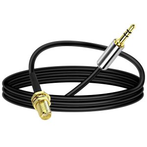 SMA femelle à 3,5 mm 1/8"" TRS stéréo plug extension câble adaptateur Radio antenne RF Coaxial coaxial câble coaxial - 1M - Neuf