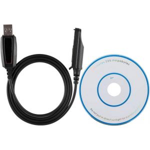 C&acirc;ble De Programmation Pour,C&acirc;ble De Programmation De Talkie-Walkie De Programme 1M Avec Pilote De Cd Pour Radio Bf-A58/Bf-Uv9R,Pour Bf-9700/Bf-A58/Bf-Uv9R - Neuf