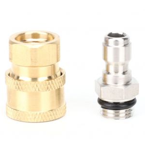 Adaptateur pour nettoyeur haute pression M14 x 1,5 mm, connecteur rapide 1/4 po, kit adaptateur male/femelle - Neuf